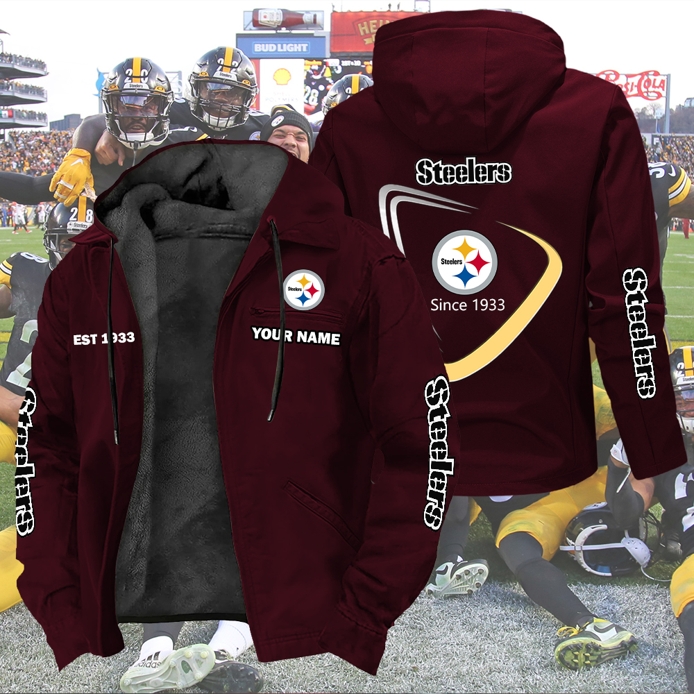 Steelers Est 1933 Jacket Custom Name - Image 5