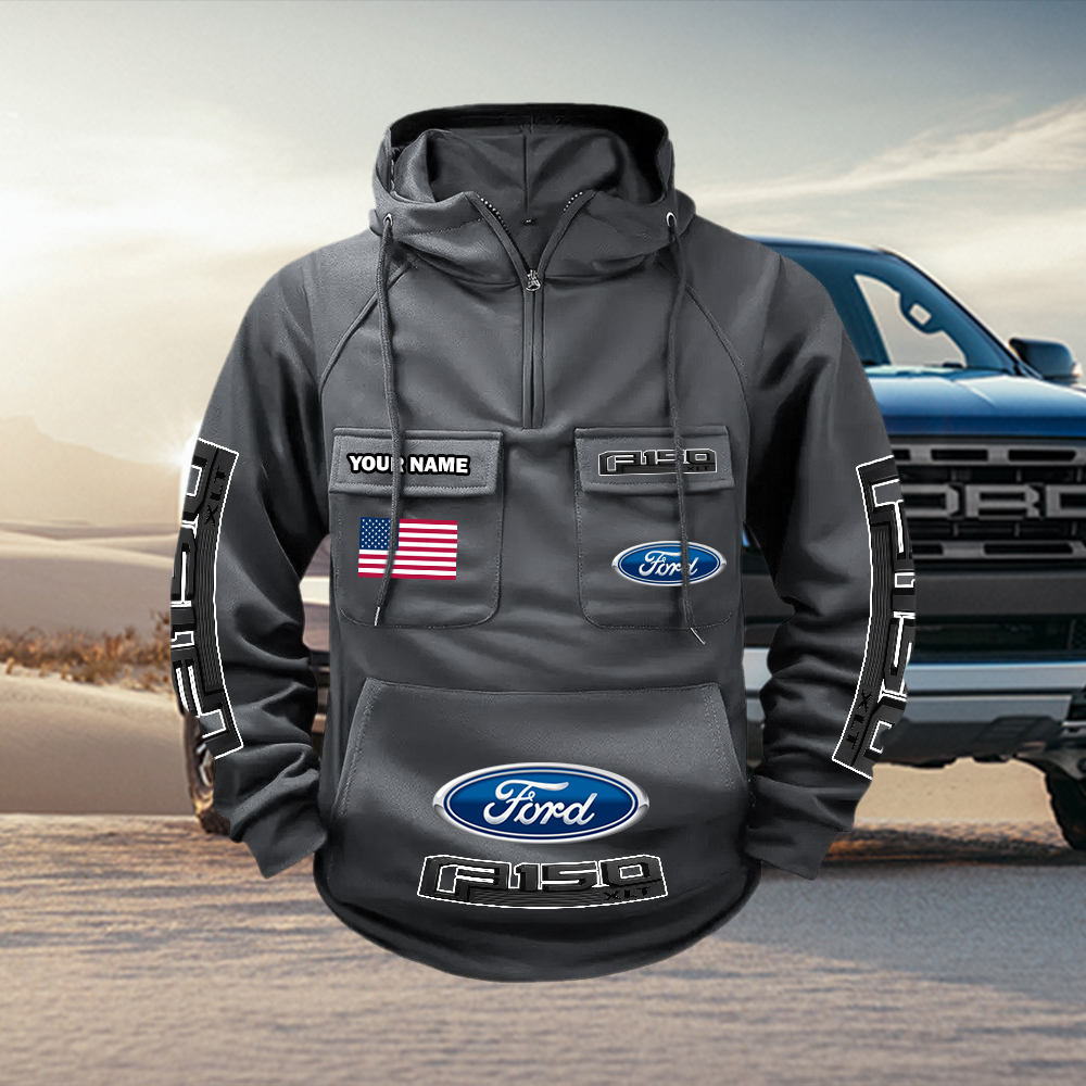 Ford Custom Name Cargo Hoodie - Image 6