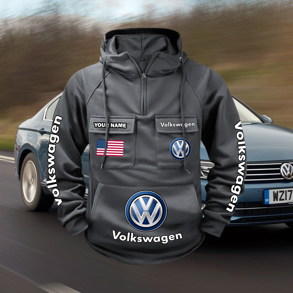 Volkswagen Custom Name Cargo Hoodie - Image 6