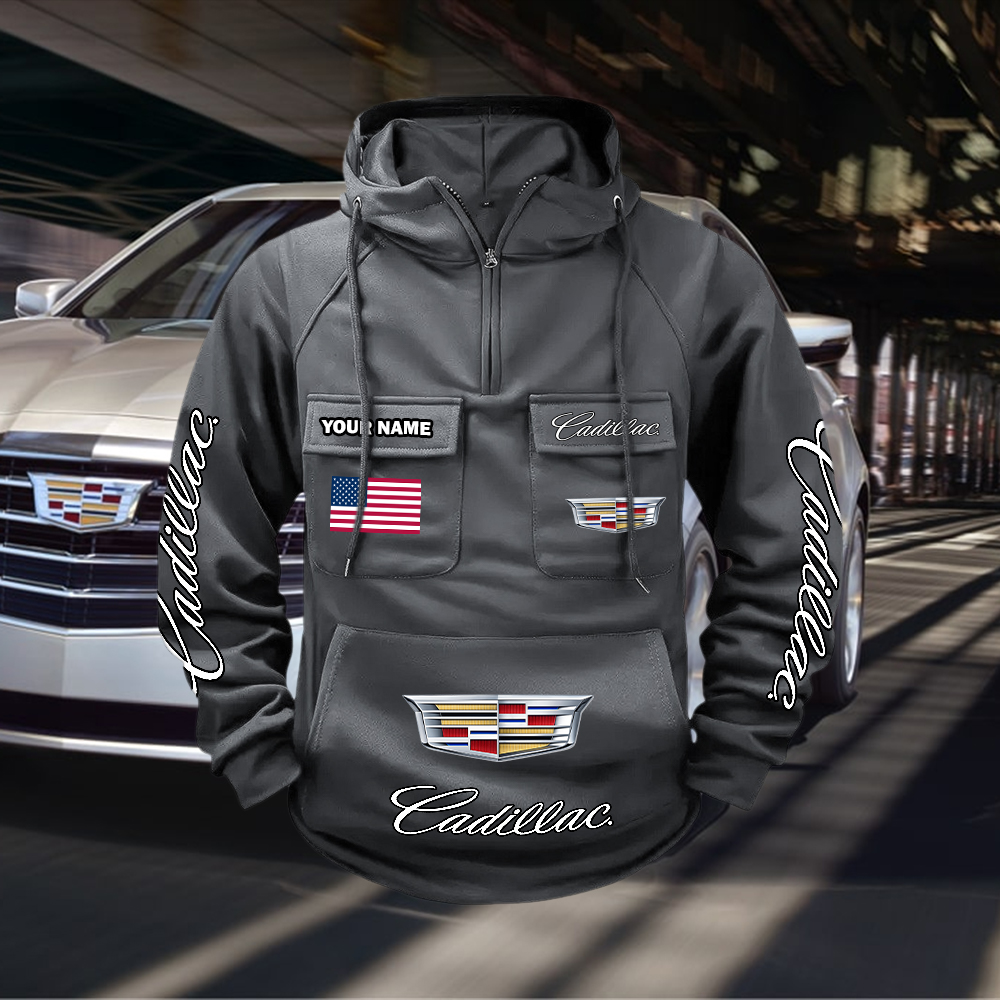 Cadillac Custom Name Cargo Hoodie - Image 6