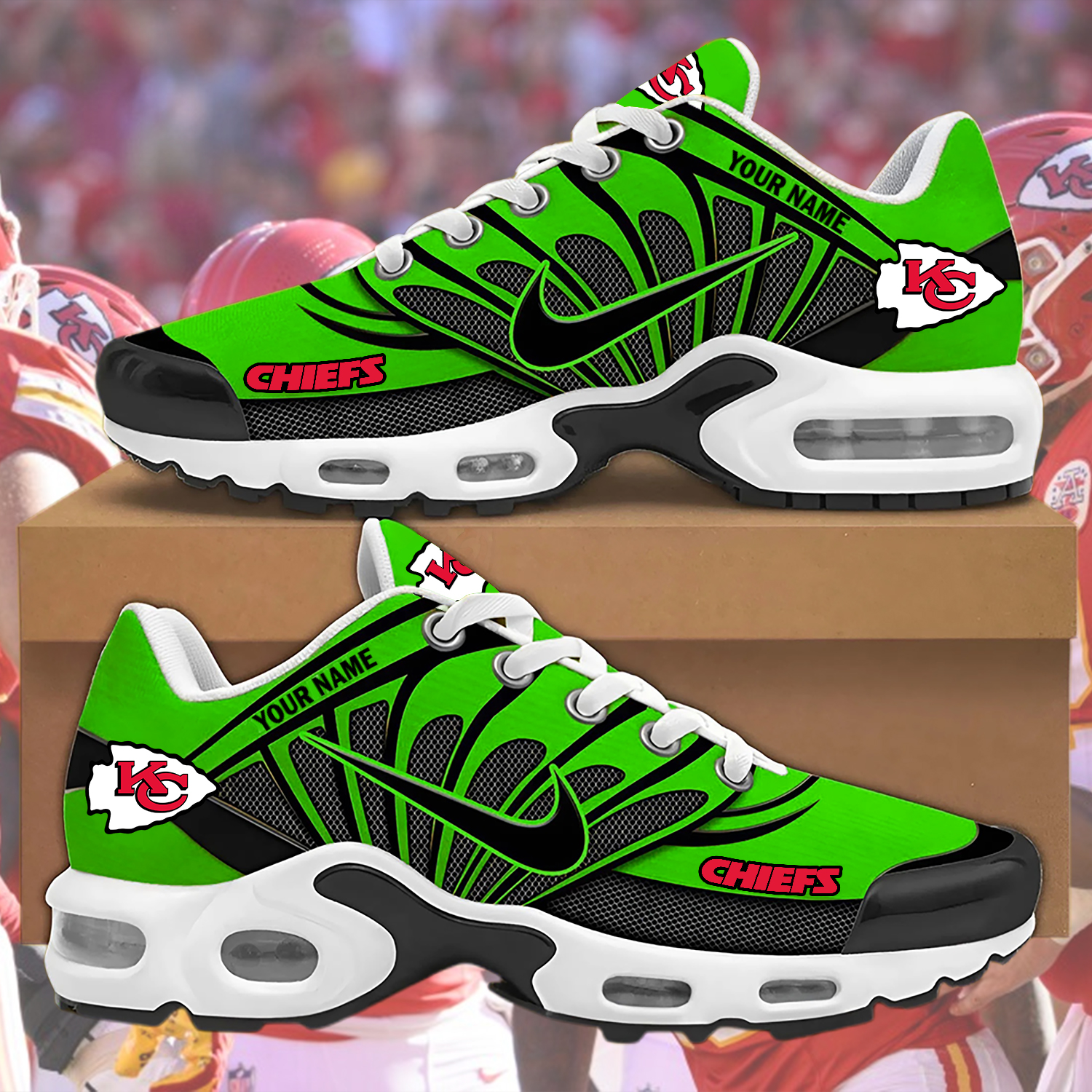 Custom Chiefs Nike Air Max Sneakers - Image 6
