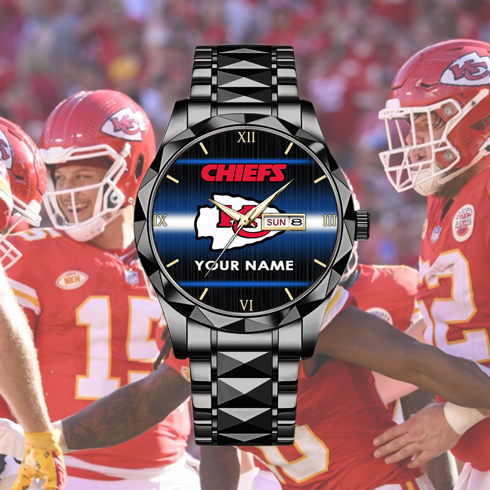 Chiefs Alloy Luxury Quartz Watch Customize Name - Image 6