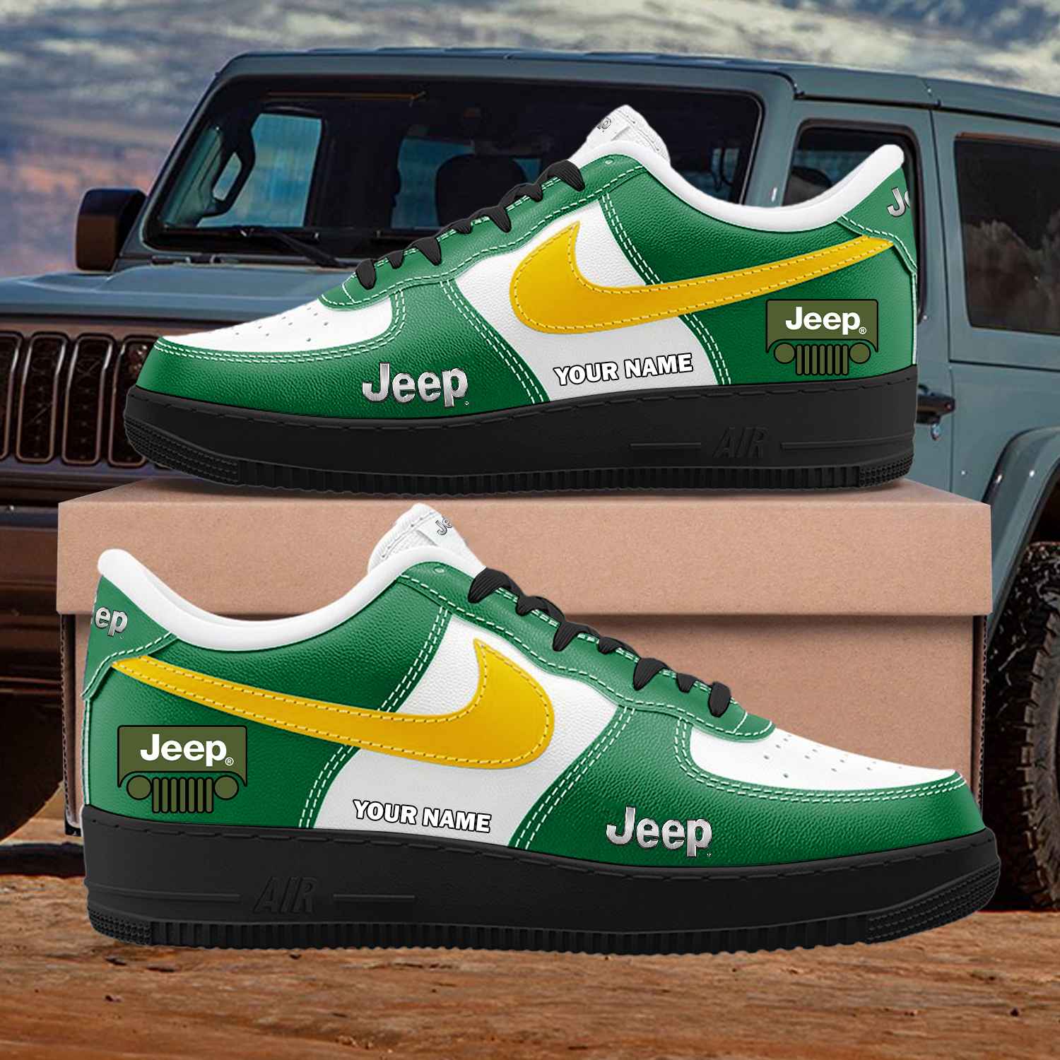 Jeep Custom AF1 Sneakers Custom - Image 2