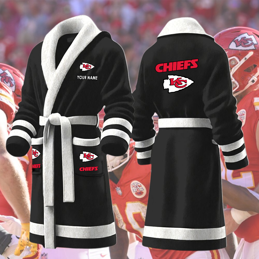 Chiefs Bathrobes Custom Name - Image 7
