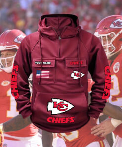 Chiefs Custom Name Cargo Hoodie