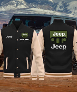 Jeep Baseball Bomber Jacket Custom Name