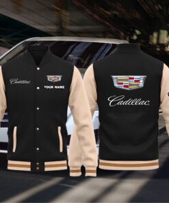 Cadillac Baseball Bomber Jacket Custom Name