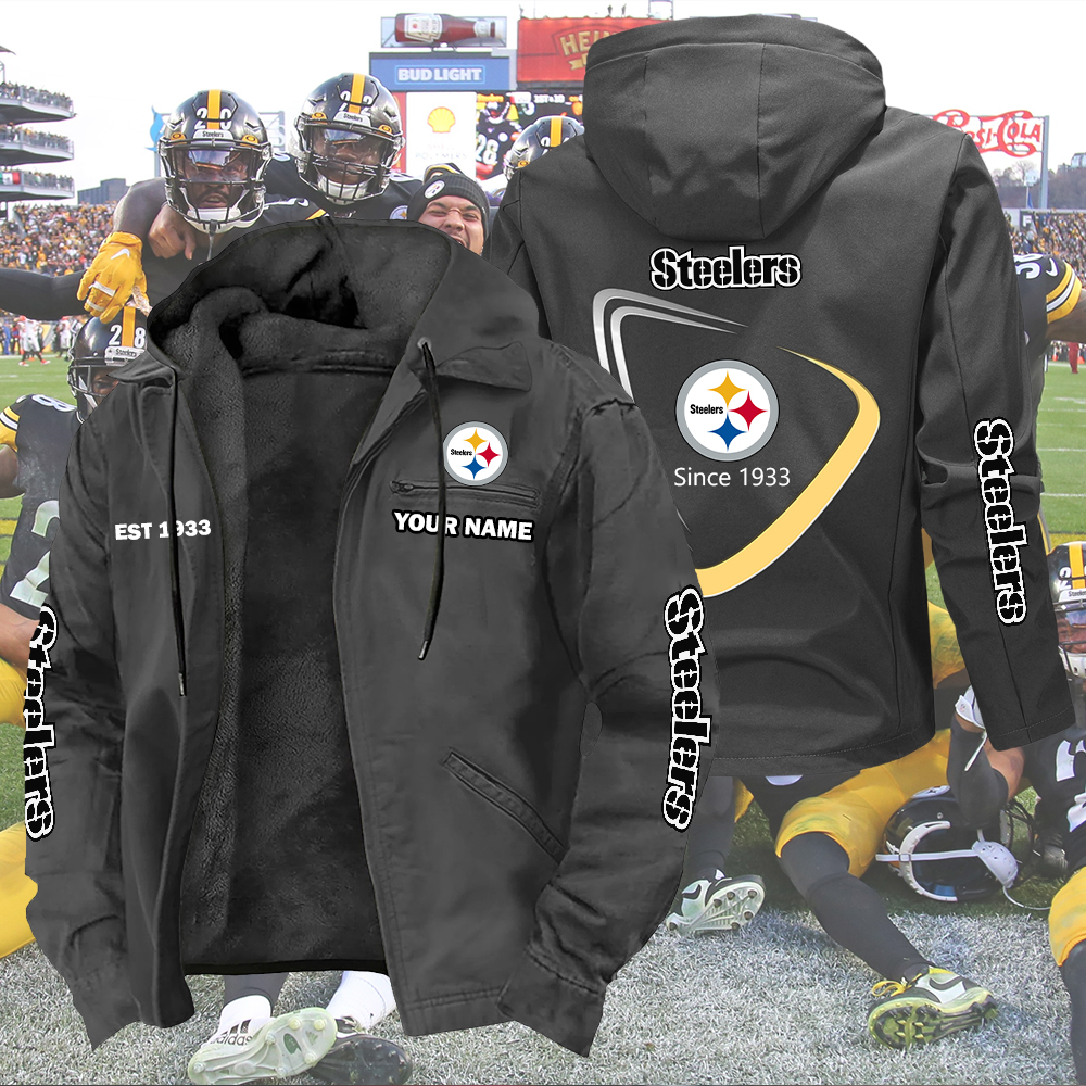 Steelers Est 1933 Jacket Custom Name - Image 7