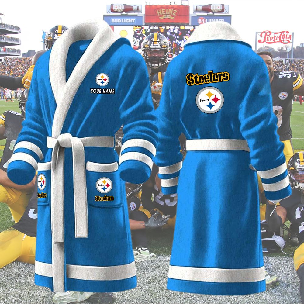 Steelers Bathrobes Custom Name - Image 7