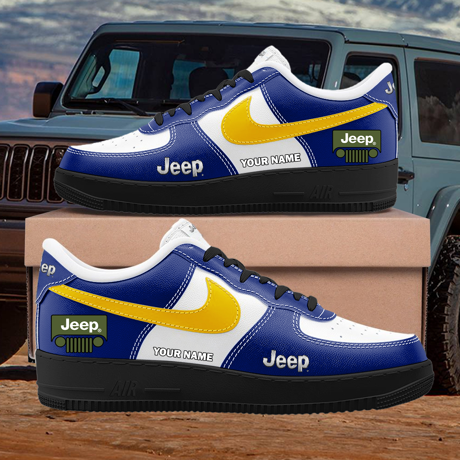 Jeep Custom AF1 Sneakers Custom - Image 3