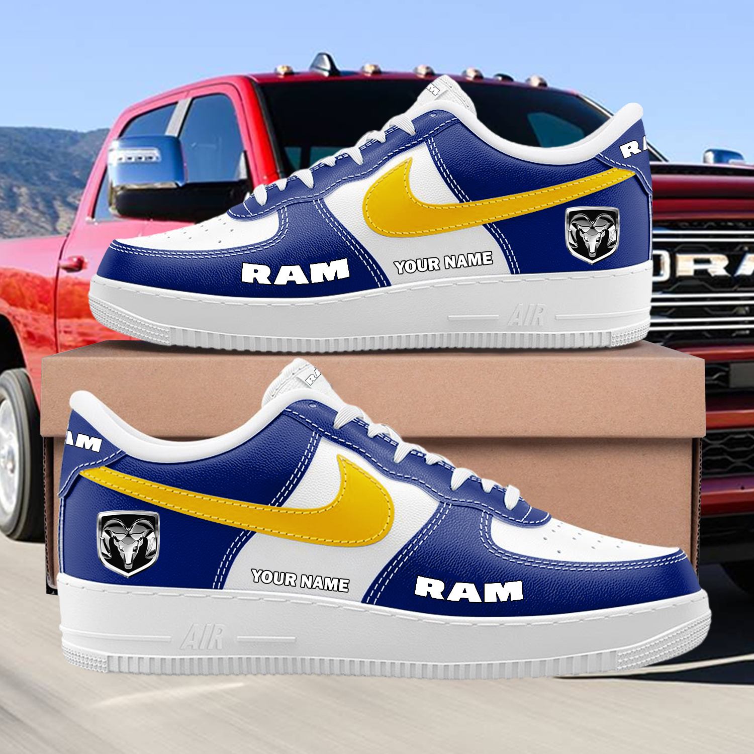 Ram Custom Name AF1 Sneakers - Image 8
