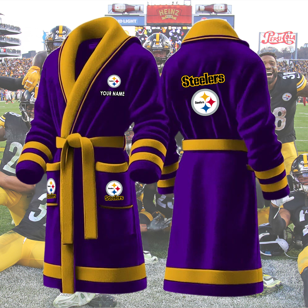 Steelers Bathrobes Custom Name - Image 8