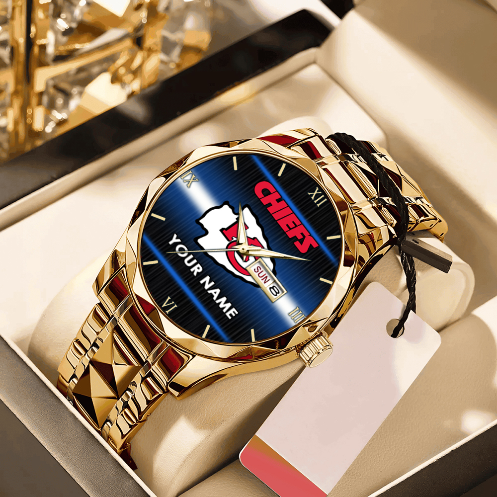 Chiefs Alloy Luxury Quartz Watch Customize Name