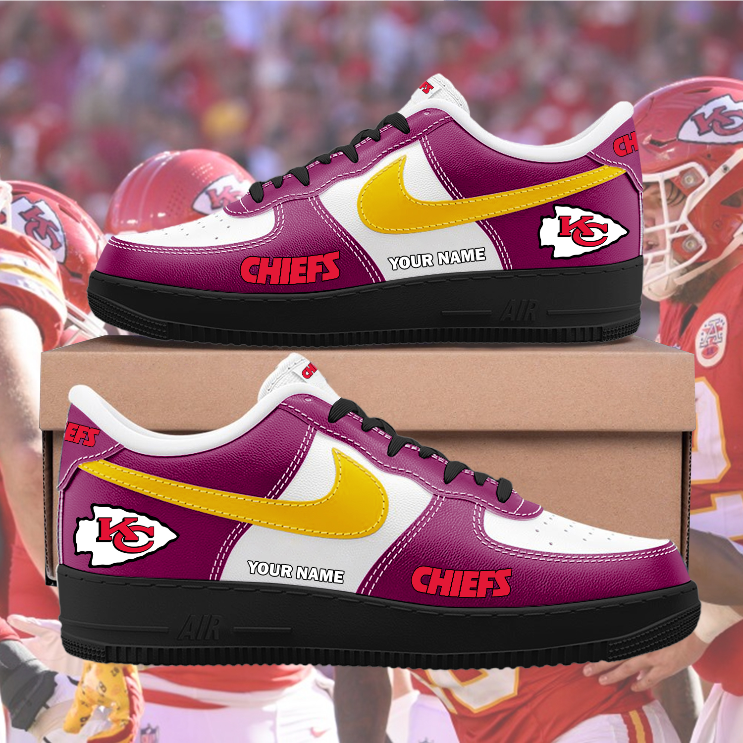 Chiefs Custom AF1 Sneakers Custom - Image 8