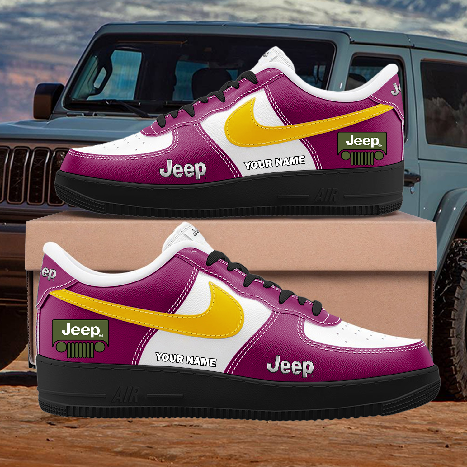 Jeep Custom AF1 Sneakers Custom - Image 4