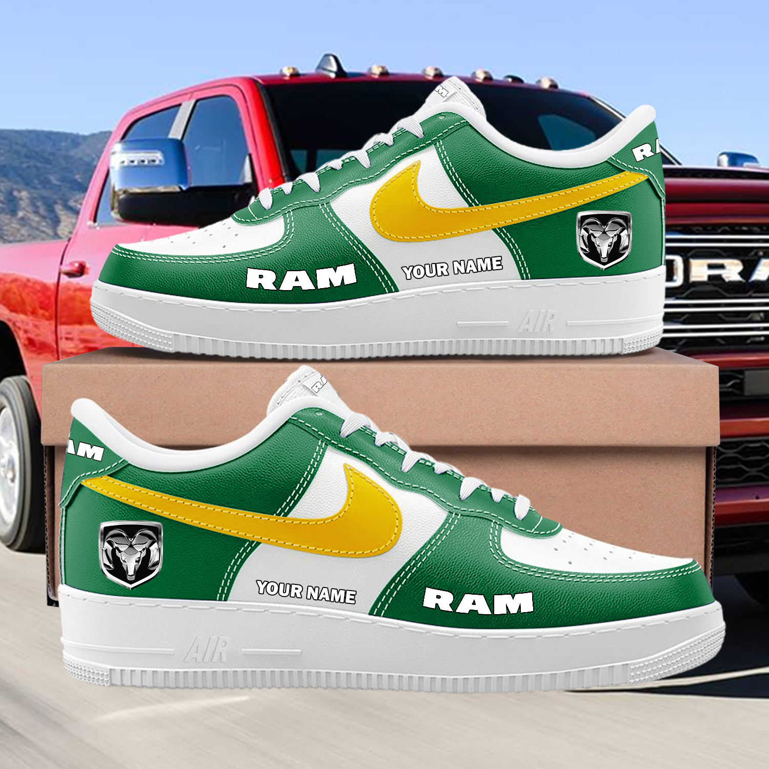 Ram Custom Name AF1 Sneakers - Image 9
