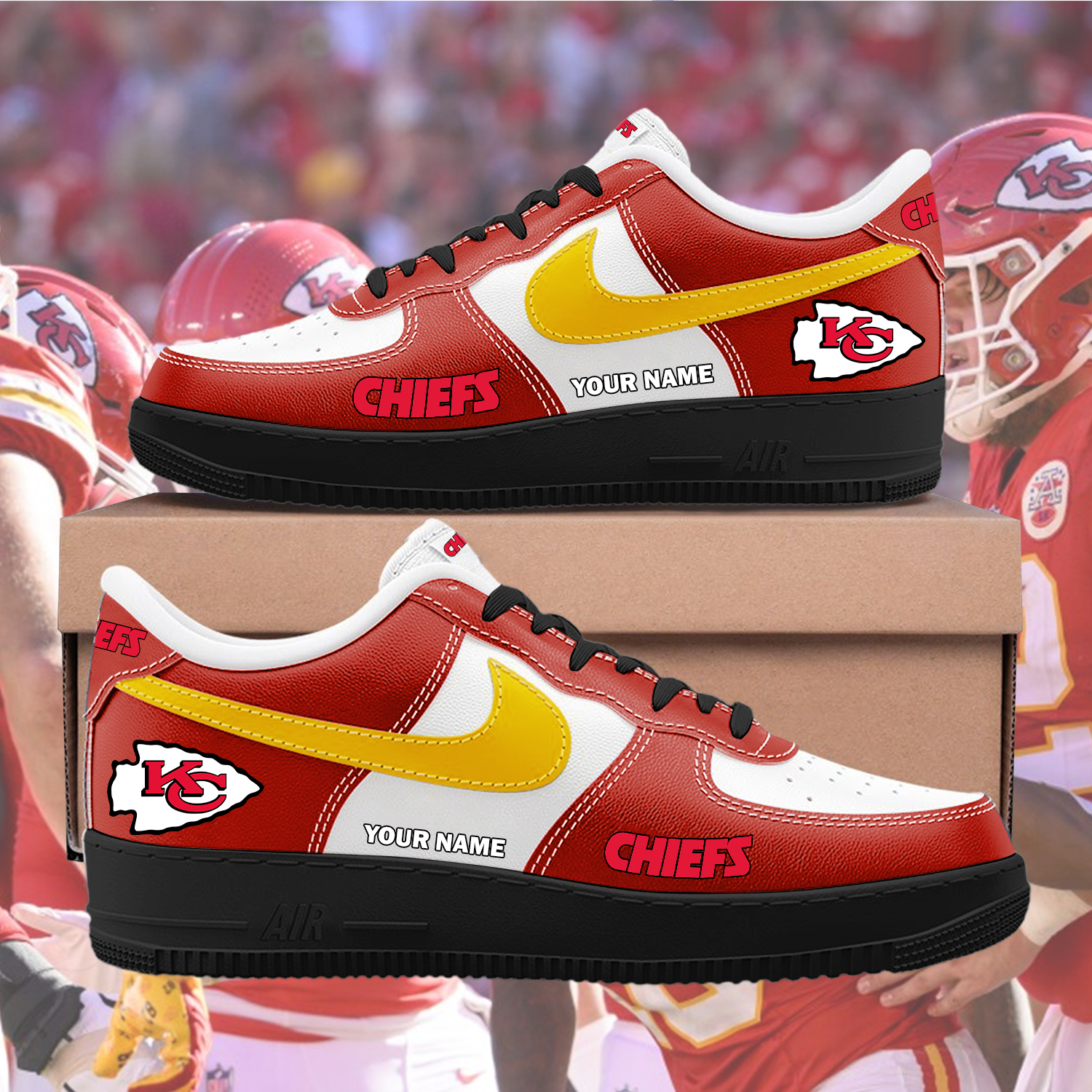 Chiefs Custom AF1 Sneakers Custom - Image 9