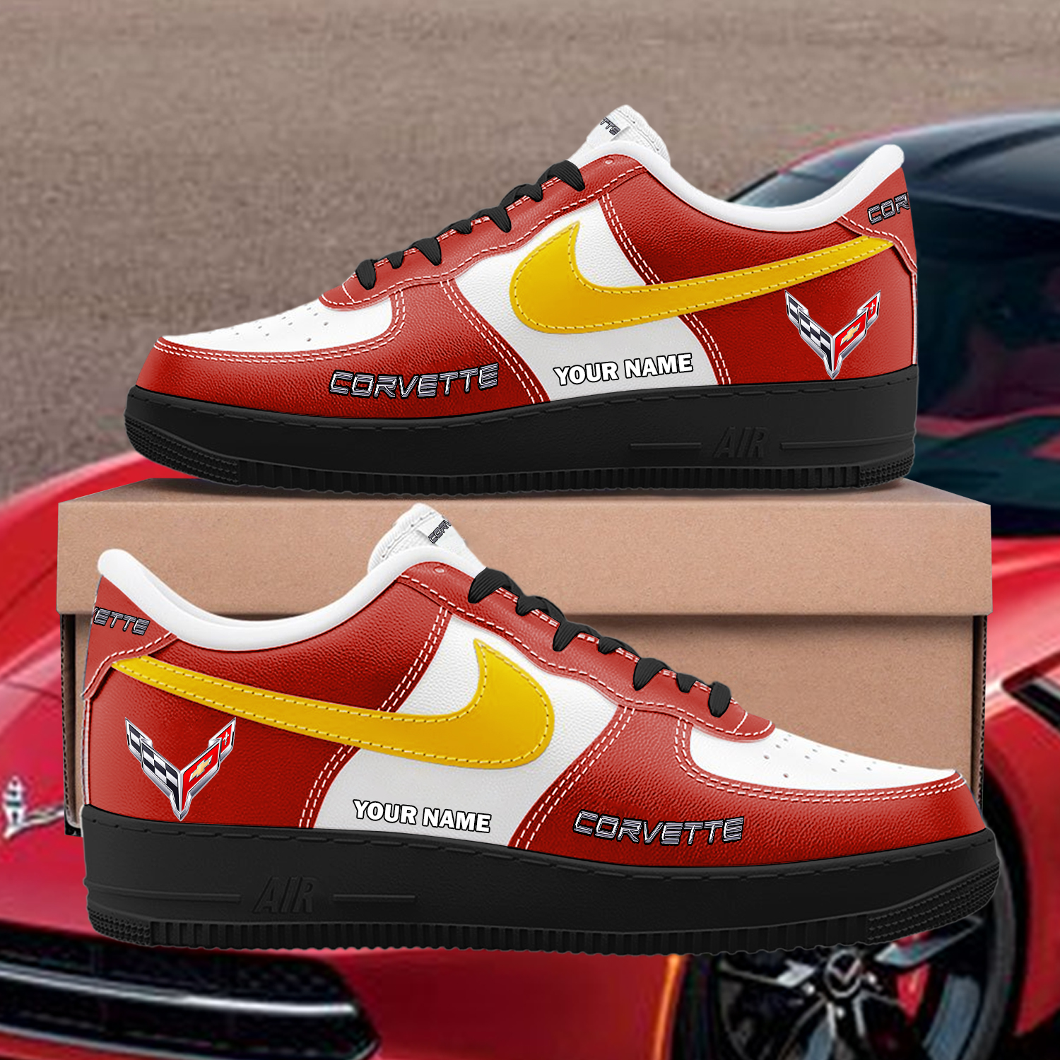 Corvette Custom AF1 Sneakers Custom - Image 2