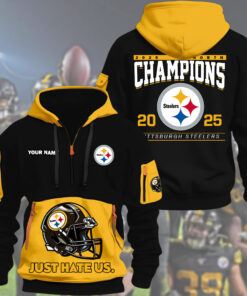 Steelers Champions Quarter Zip Hoodie