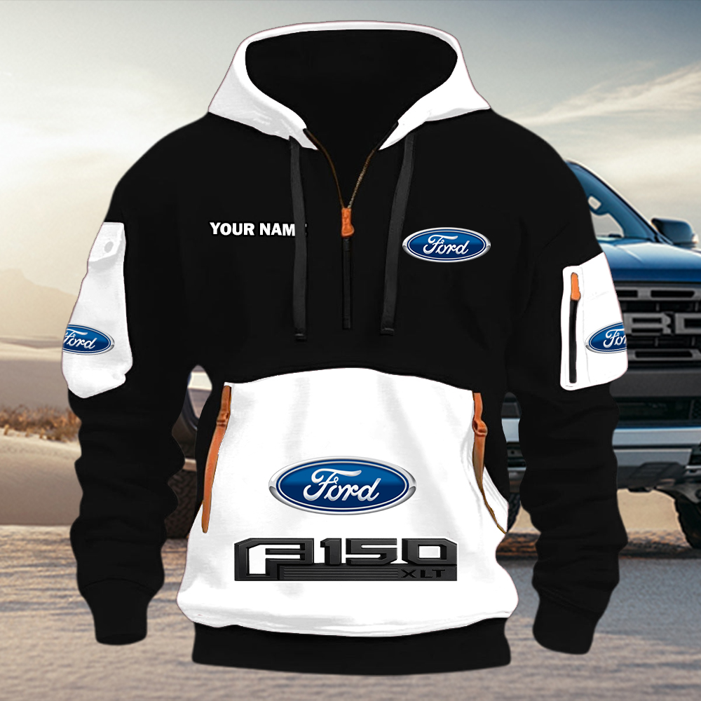 Ford F150 Quarter Zip Hoodie - Image 2