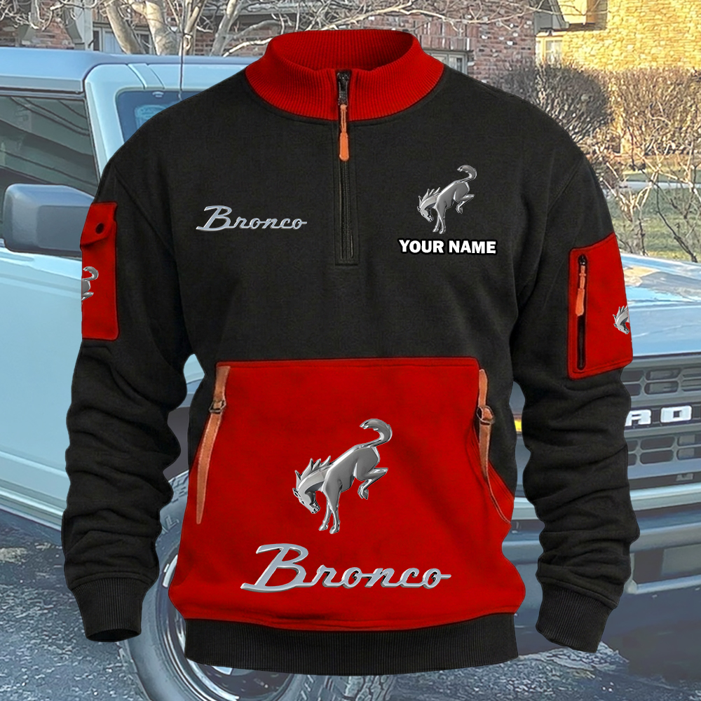 Bronco Quarter Zip Sweatshirt - Image 2