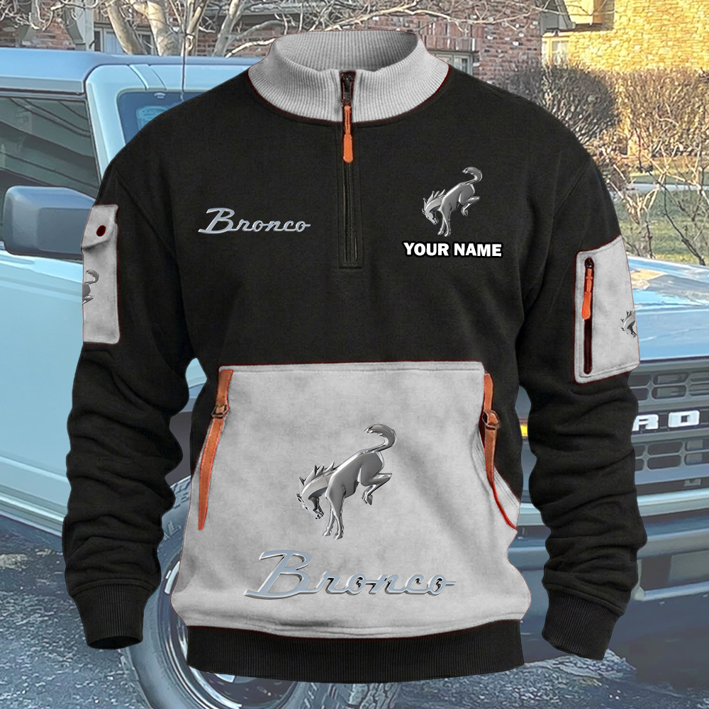Bronco Quarter Zip Sweatshirt - Image 3