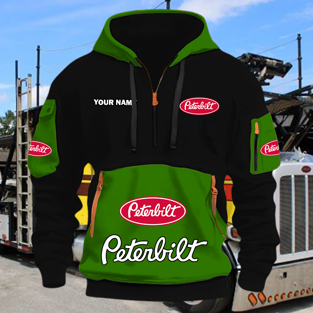 Peterbilt Quarter Zip Hoodie - Image 4