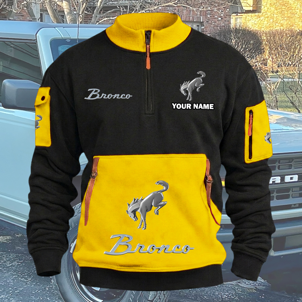 Bronco Quarter Zip Sweatshirt - Image 4