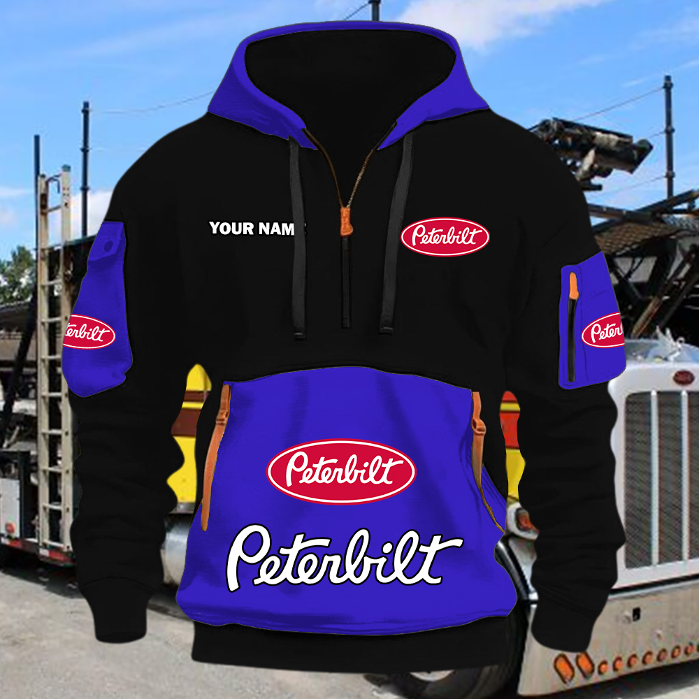 Peterbilt Quarter Zip Hoodie - Image 5