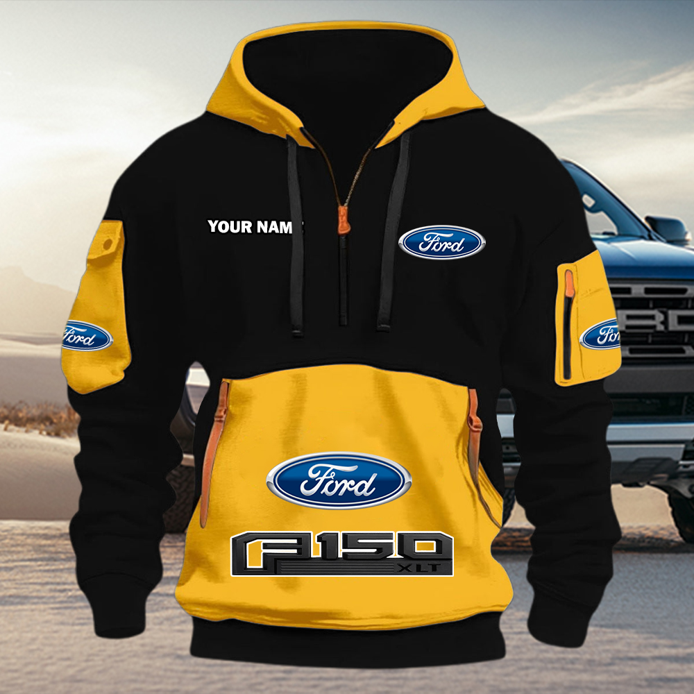 Ford F150 Quarter Zip Hoodie - Image 6