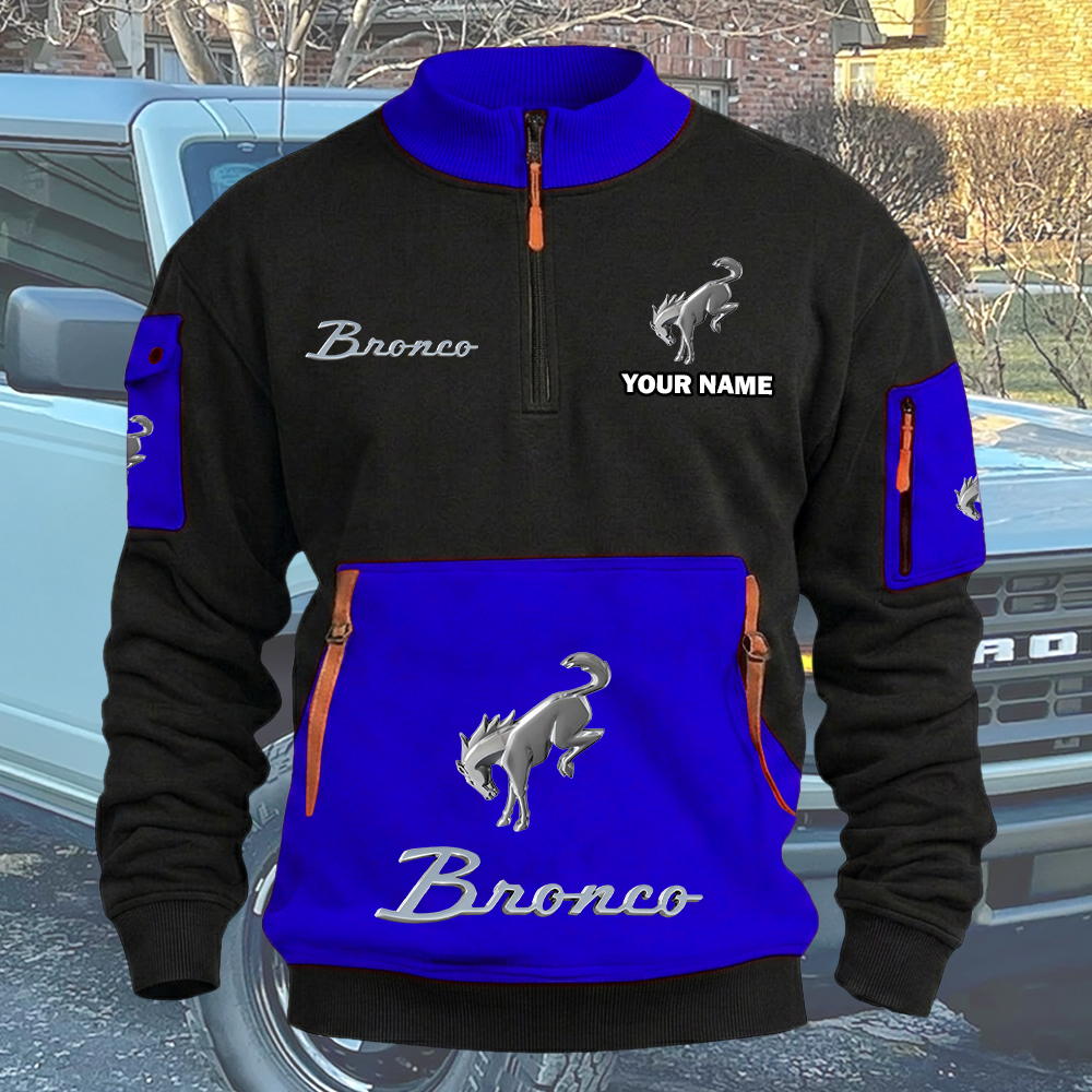 Bronco Quarter Zip Sweatshirt - Image 6
