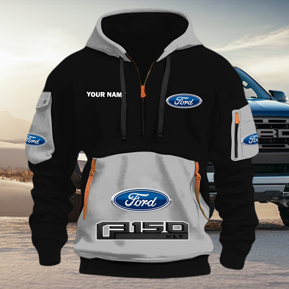 Ford F150 Quarter Zip Hoodie - Image 7