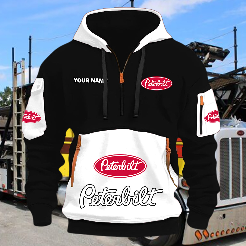 Peterbilt Quarter Zip Hoodie - Image 7