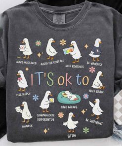 It’s Ok To Be Different Autism Goose T-Shirt