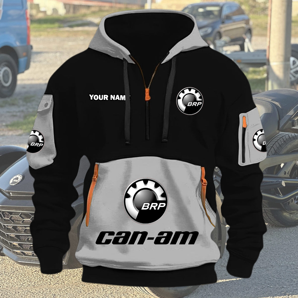 Can-am Quarter Zip Hoodie - Image 2