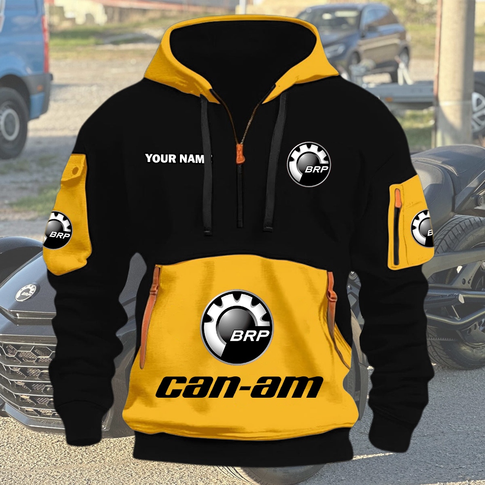 Can-am Quarter Zip Hoodie - Image 3