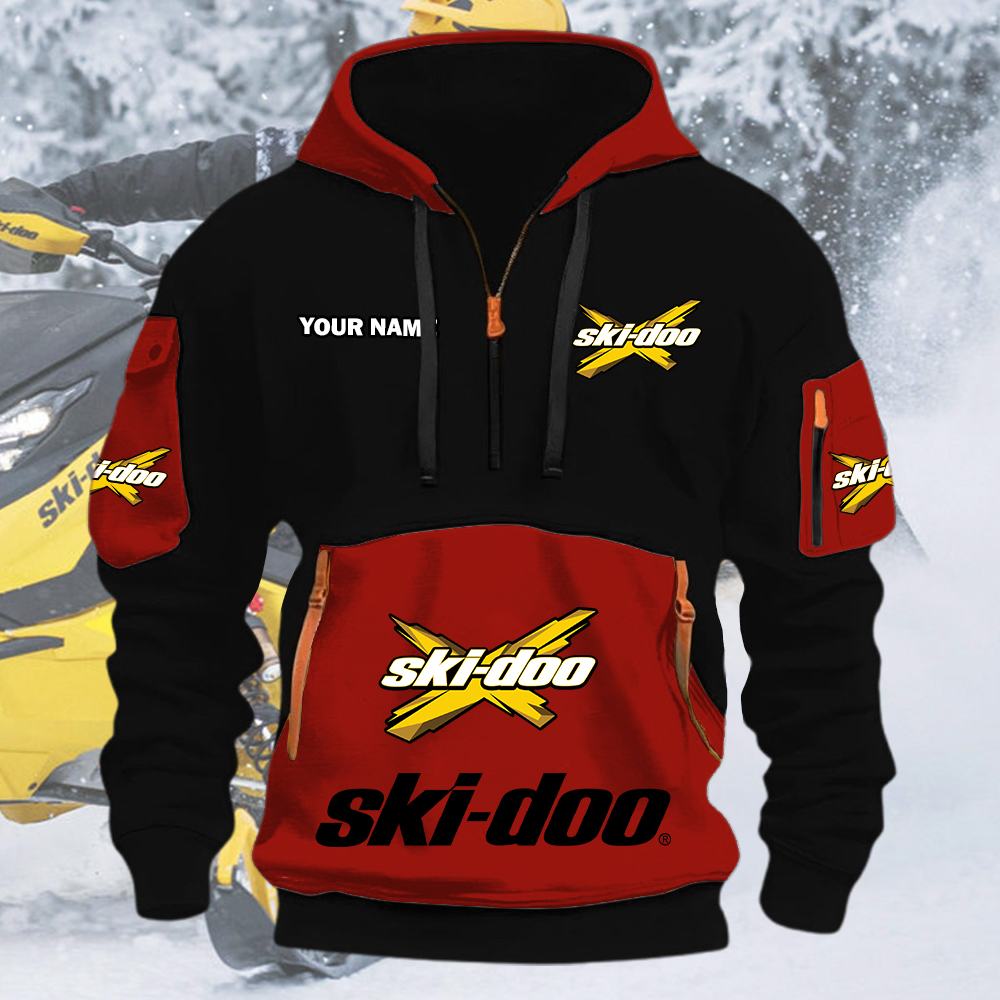 Ski-doo Quarter Zip Hoodie - Image 3