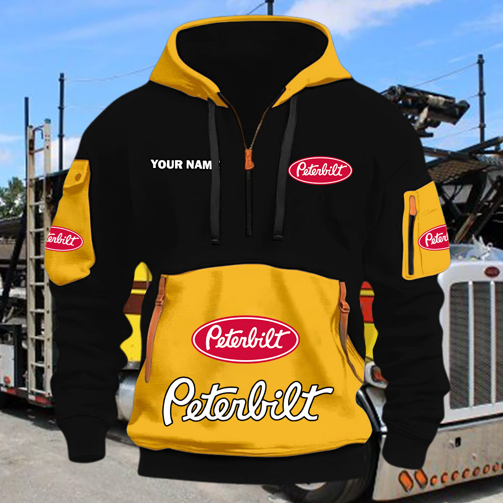 Peterbilt Quarter Zip Hoodie - Image 3