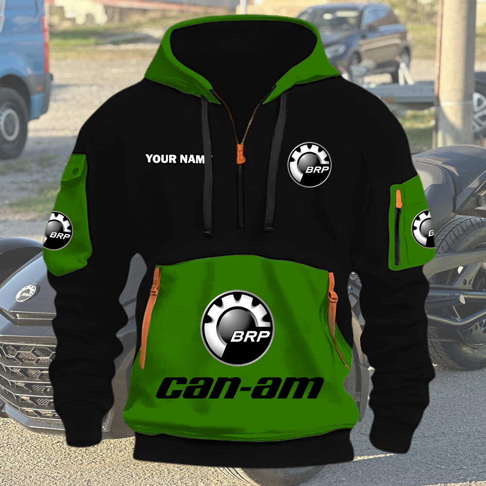 Can-am Quarter Zip Hoodie - Image 4