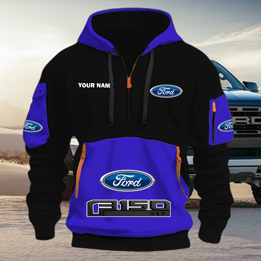 Ford F150 Quarter Zip Hoodie - Image 4