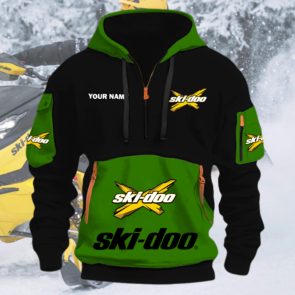 Ski-doo Quarter Zip Hoodie - Image 5