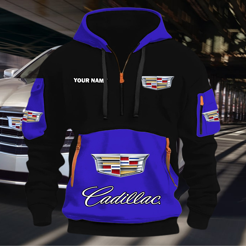 Cadillac Quarter Zip Hoodie - Image 5