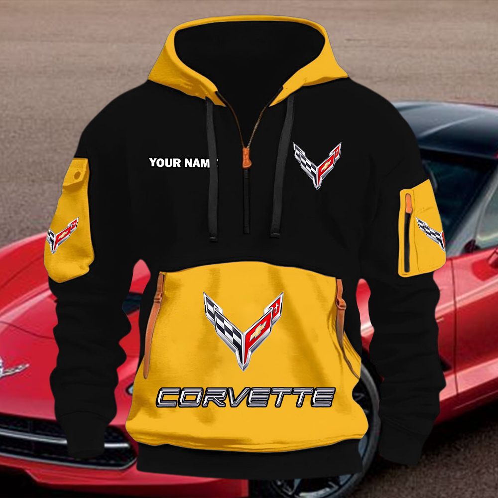Corvette Quarter Zip Hoodie - Image 6