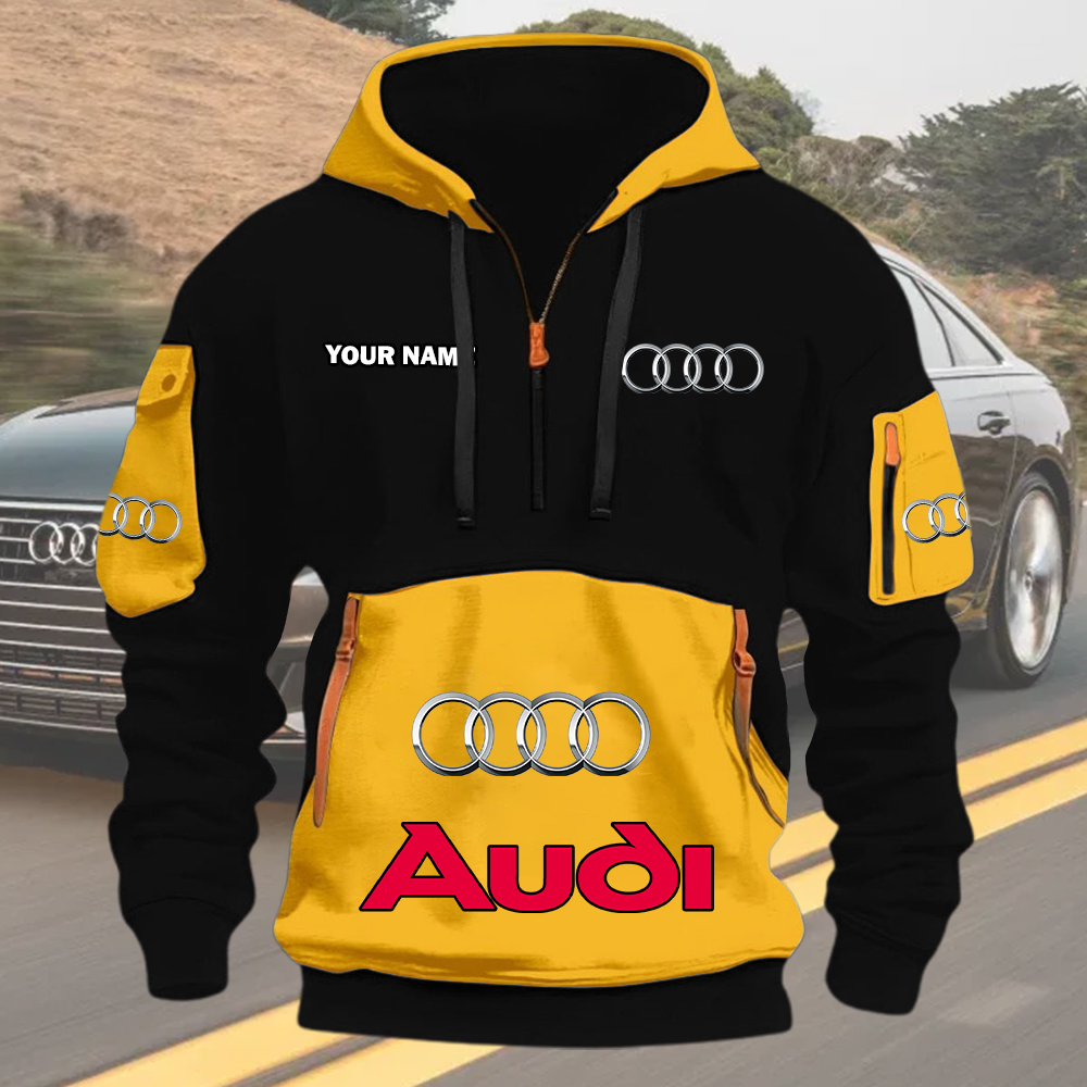 Audi Quarter Zip Hoodie - Image 6