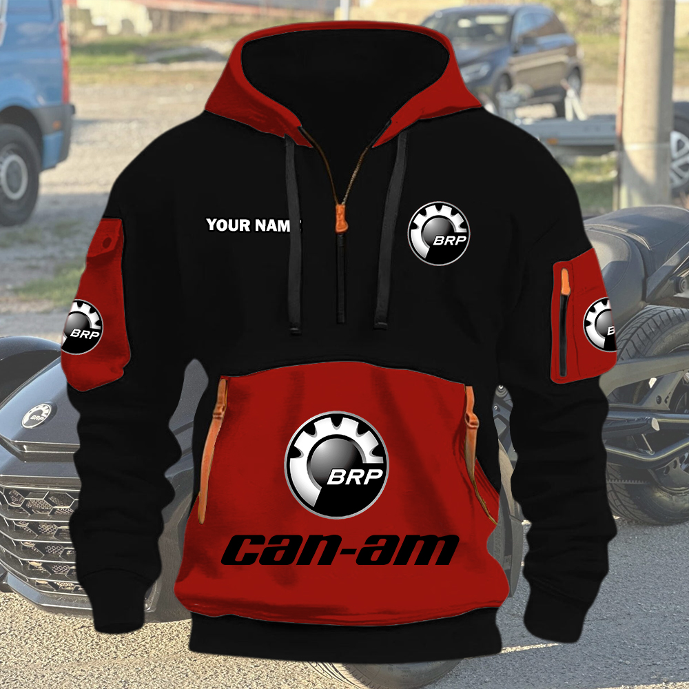 Can-am Quarter Zip Hoodie - Image 6