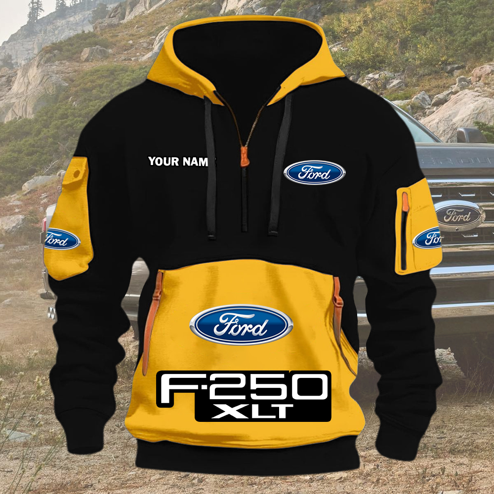 Ford F250 Quarter Zip Hoodie - Image 6