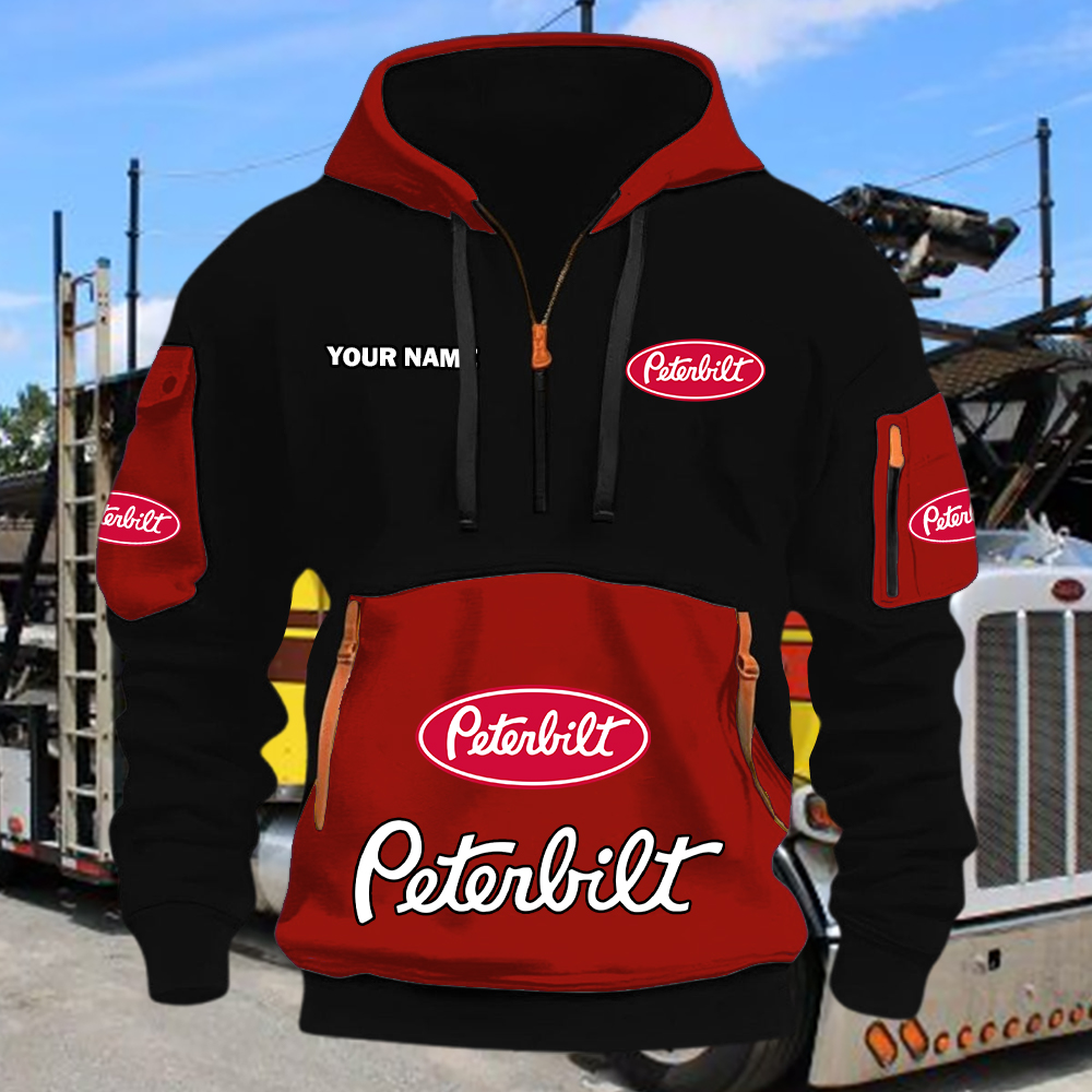 Peterbilt Quarter Zip Hoodie - Image 6