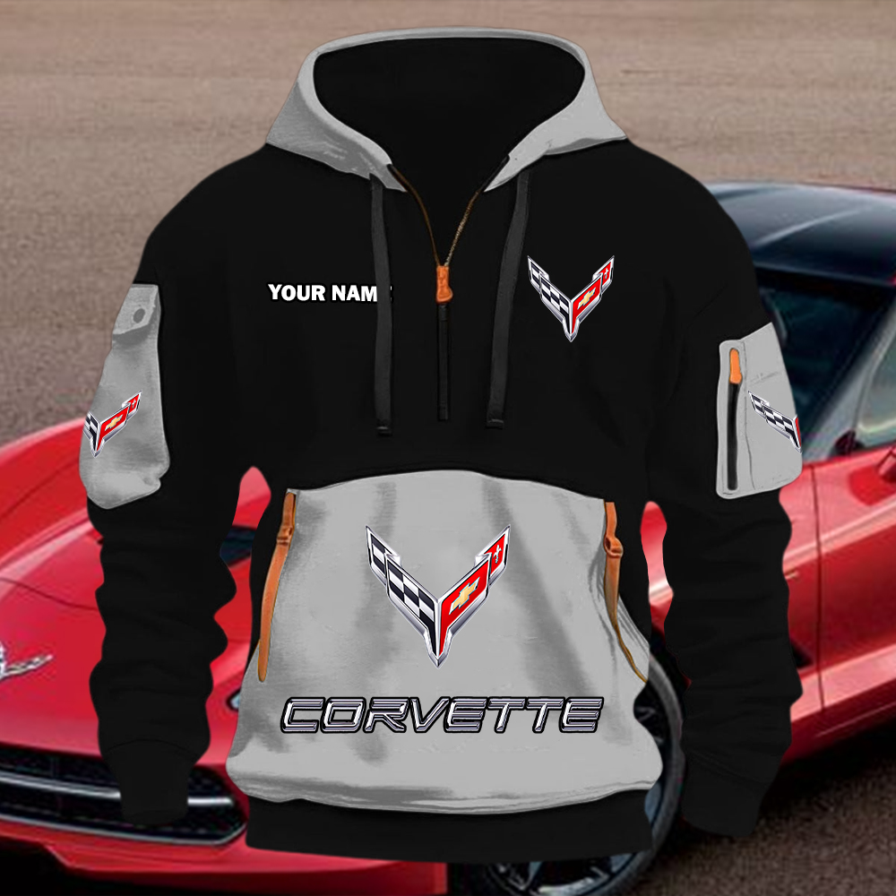 Corvette Quarter Zip Hoodie - Image 7