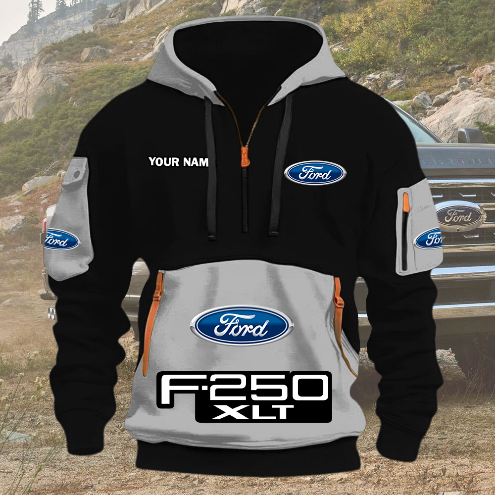 Ford F250 Quarter Zip Hoodie - Image 7