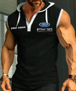 F150 Sleeveless Hooded Muscle Fit Custom Name